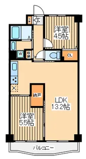 ヴェルドゥミール【5階】の間取り