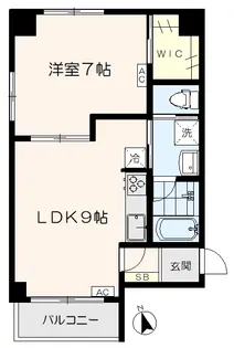 ワセダハウス【3階】の間取り