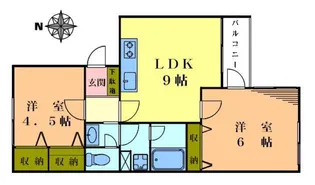 東京都新宿区上落合1【マンション】の間取り