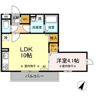 Grace hills【2階】の間取り