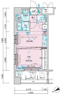 メインステージ上野【10階】の間取り