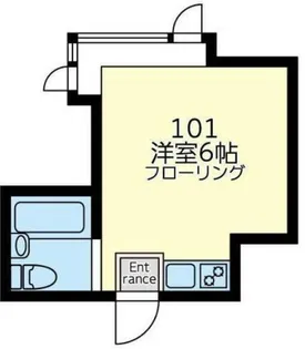 コーポラス三ツ沢【1階】の間取り