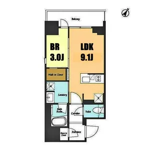 リビオメゾン横濱大通り公園【8階】の間取り
