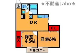 徳島県板野郡北島町鯛浜字原【アパート】の間取り