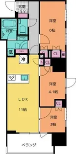 GRAN PASEO名古屋伏見【3階】の間取り