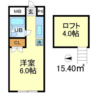 東京都世田谷区祖師谷2【アパート】の間取り