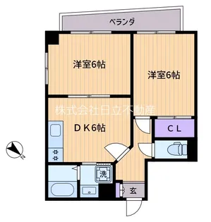 アトリエコート下北沢【4階】の間取り