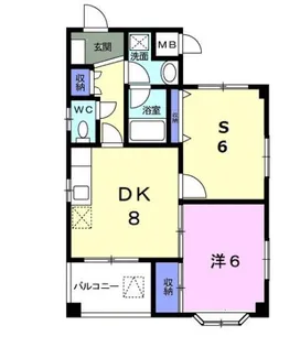 ヒルサイドビュー【3階】の間取り