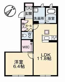 レガーロ【1階】の間取り