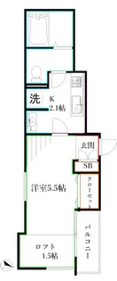 ラ・ソラリス【2階】の間取り