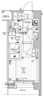 プレミアムキューブ品川戸越【2階】の間取り
