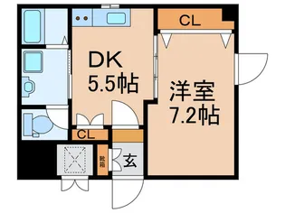 ヒルズK【5階】の間取り