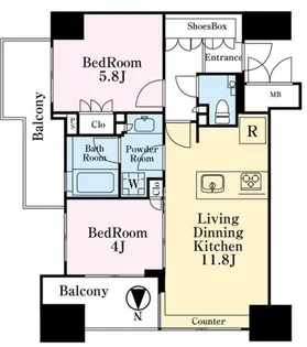 東京都豊島区西池袋5【マンション】の間取り