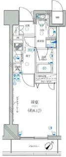 グリフィン横浜・グランビスタ【6階】の間取り