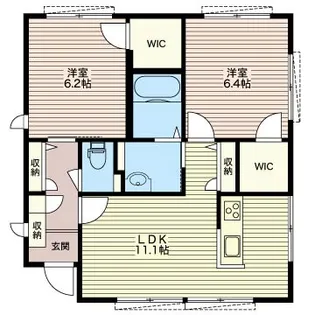 栃木県宇都宮市西川田本町2【一戸建】の間取り