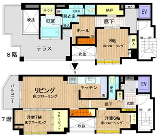 エヌアイ小杉ビル【7階】の間取り