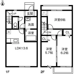 愛知県碧南市金山町2【一戸建】の間取り