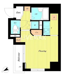 ドルチェ京橋・壱番館【6階】の間取り
