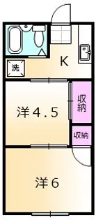 ハイツリッチA棟【1階】の間取り
