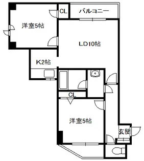 NRKライオンズプラザ植物園【5階】の間取り