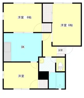 グリーンエステート A棟【2階】の間取り