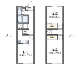 レオパレスマノワール【1階】の間取り