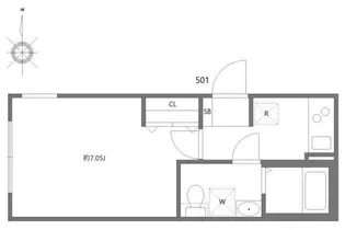 湯島レジデンス【1階】の間取り