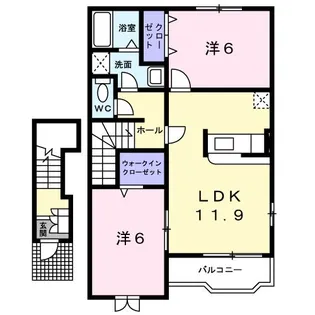ファミール ハウスA【2階】の間取り