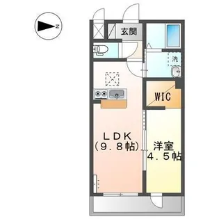 ビリーブハナゾノ(Believe Hanazono)【2階】の間取り