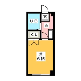 ホワイトハイツ【1階】の間取り