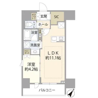 サンウッド東日本橋フラッツ(011995)【7階】の間取り