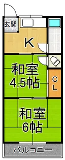 光マンション【3階】の間取り