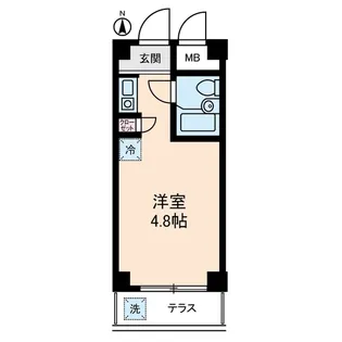アムス堀ノ内A棟【1階】の間取り