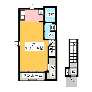 ア ミ アイレ 神の倉【1階】の間取り