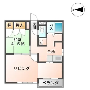 串東ハイツタウン3号棟【2階】の間取り