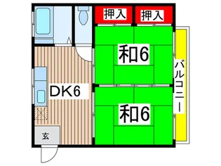 柴田コーポ【2階】の間取り