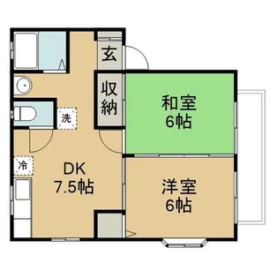 セゾンかすみ【2階】の間取り
