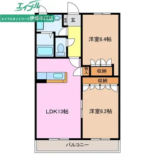 クローバー・グリーンII【2階】の間取り