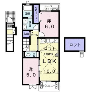 プリンセスガーデンK・I【2階】の間取り