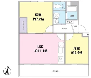 小川マンション【2階】の間取り