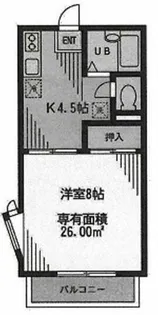 ベルローズ梶ヶ谷【2階】の間取り