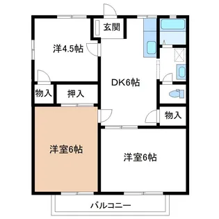 富士塚ハイツ【2階】の間取り