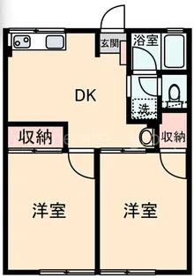 シティハイム エスポワールA【1階】の間取り