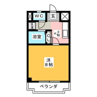 シャトー横山弐番館【3階】の間取り