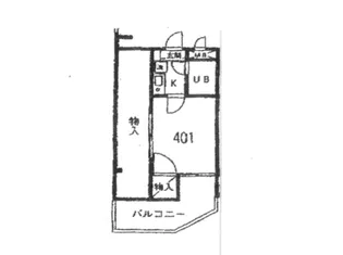 守屋ビル【4階】の間取り