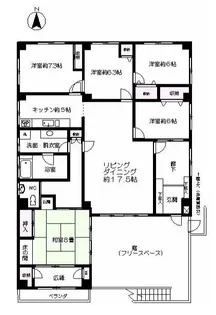 天神町明星パレス【3階】の間取り