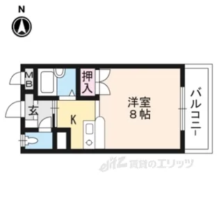 マンション白崎【1階】の間取り