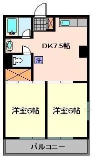 高砂サマリヤマンション【5階】の間取り