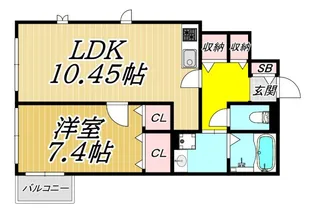 AFFINITY HOMES【1階】の間取り