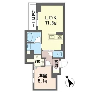 シャーメゾンコミノス【3階】の間取り